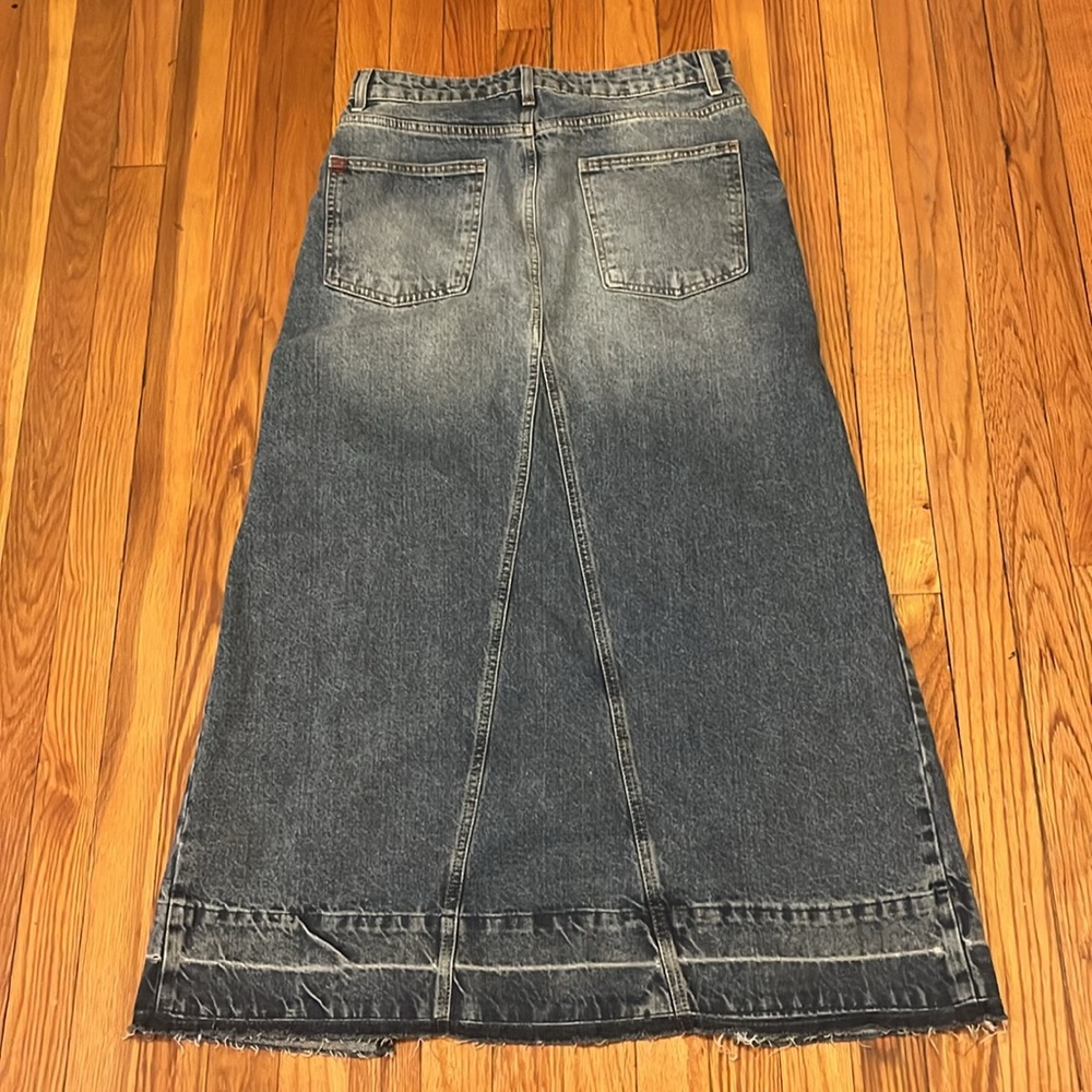 BDG Blue Denim Maxi Skirt Size Medium - Picture 3 of 6